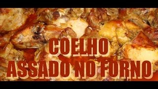 Receita de Coelho Assado no Forno [upl. by Odraner]