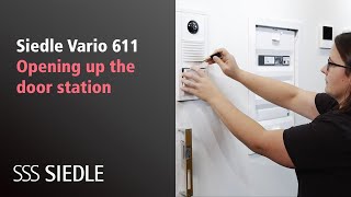 Siedle Vario 611 Maintenance and repair – Opening up the door station [upl. by Gad]