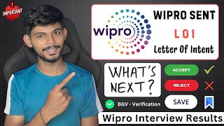 Wipro LOI  How To Accept And Save It  Whats Next [upl. by Enimaj307]