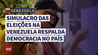 Venezuela simula votação para testar nova urna eletrônica [upl. by Anelliw]