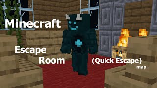 Minecraft Escape Room  Quick Escape Map [upl. by Anahir239]