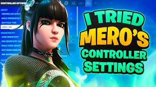 I Tried Mero Fortnite Settings in Season 4  Best Controller Settings [upl. by Wixted]