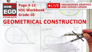 AWESOME Geometrical Construction  HSE  Page 412  Grade 10 [upl. by Eohce]