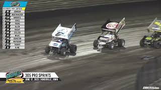 Knoxville Raceway Pro Sprints Highlights  June 17 2023 [upl. by Elletsyrk]