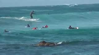 Surfing La Torche 19Oct2013 2 action and crash  Bretagne [upl. by Volney]