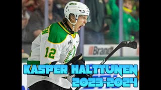 Kasper Halttunen OHL Highlights [upl. by Aleirbag324]