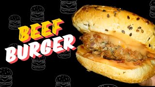 BEEF BURGERS❤️‍🔥  BEEF BURGER RECIPE  beef burger without cheese [upl. by Jp]