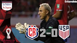 Costa Rica vs Estados Unidos 🇨🇷⚽️ Eliminatoria Mundialista Qatar 2022 Extendido [upl. by Burkitt234]