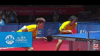 Table Tennis Mixed Doubles SemiFinals Singapore vs Thailand  28th SEA Games Singapore 2015 [upl. by Vtehsta]