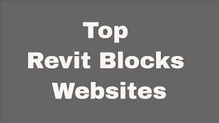 Top Revit Blocks Websites [upl. by Angelica]