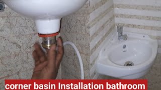 Corner basin kaise Installation kare life time 2024viralvideo youtubeshorts [upl. by Eelymmij617]