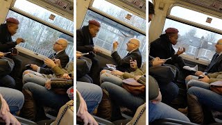 Argument Erupts On Packed Train [upl. by Annayi]