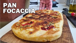 How to make a Perfect Focaccia in Pan  No Knead  No Oven [upl. by Ahkeber]