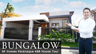 House Tour P89 · quotIs this the Best BUNGALOW for Sale in Paranaquequot · New BF Homes 4BR House amp Lot [upl. by Hamrah]