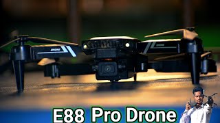 Drone 4k CameraE88 Pro Drone FlyingUnboxing And Testing [upl. by Birch327]