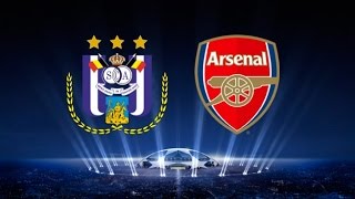 RSC Anderlecht vs Arsenal FC Full Match HD 2014 23102014 [upl. by Eladnek]