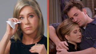 Jennifer Aniston Tears Up Over FRIENDS Milestone After Matthew Perrys Death [upl. by Tati143]