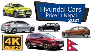 All Hyundai Car Price in Nepal 2021 4K Video  Car and Bike Review in Nepal [upl. by Malan]