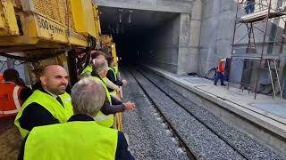 Visita del sottosegretario Ferrante al cantiere dellalta velocità [upl. by Dart]