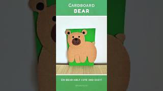 Cardboard Bear 🐻 shorts wintercrafts fallcrafts [upl. by Burkley356]