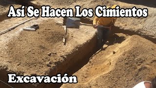 Como Hacer Los Cimientos De Una Casa Parte 1 [upl. by Attolrahc]