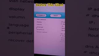Restore Thin Client computer thinclient ncomputing restore settings setup computernetworking [upl. by Robinette]