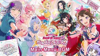 Bandori 5th Anniversarys Main Menu BGM「CiRCLE THANKS MUSiC♪」 【1 HOUR】 [upl. by Akelam]