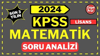 2024 KPSS Lisans Matematik Soru Analizi  2024 KPSS Matematik Soru Tahmini [upl. by Aizan]