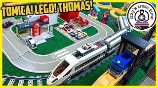 LEGO TOMICA TOMY THOMAS TOWN Mega City Awesomeness [upl. by Ahseekal116]