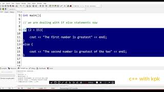 Learn C Programming Conditional Statements if else statement [upl. by Tristam72]