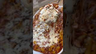 Baked ziti with meat sauce shorts [upl. by Drawdesemaj]