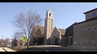 Historic churches in downtown Barrington Illinois Chicago suburb [upl. by Lowenstein]