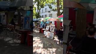 Montmartre  Place du Tertre 🎨 Artists’ square 🖼️ [upl. by Wildermuth]