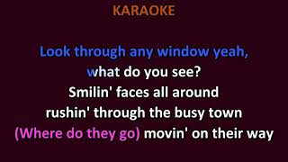 Hollies  Look Through Any Window KARAOKE [upl. by Tillinger733]