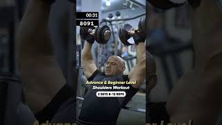 Shoulder workout for advance athletes amp a beginner just started hisher training program  shorts [upl. by Shaddock]