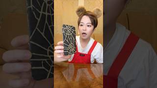 CLEAN THE BROKEN IPHONE ON THE CARDBOARD！asmr [upl. by Huan]