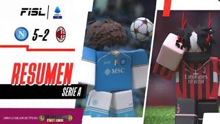 FISL T1  J1  SERIE A  NAPOLI VS AC MILAN  1T [upl. by Ardnnek]