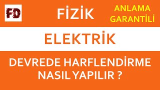 ELEKTRİK  DEVRELERDE HARFLENDİRME NASIL YAPILIR 7dk da  DETAYLI ANLATIM [upl. by Etnoed]