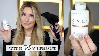 OLAPLEX Nº6 DOES IT ACTUALLY SPEED UP BLOW DRYING [upl. by Nepets]