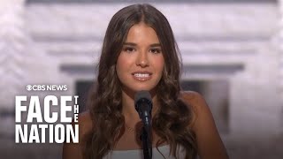 Trumps 17yearold granddaughter shares personal stories shock over rally shooting in RNC speech [upl. by Dlonyar]