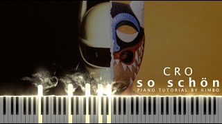 Cro  so schön Piano Tutorial  Noten [upl. by Aihsoem]