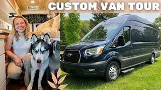 FULL TOUR of my NEW Ford Transit Camper Van 🚐 Professional Van Conversion by Drifter Vans [upl. by Elinore]