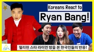 Koreans React to Ryan Bang ASHanguk [upl. by Ycam660]