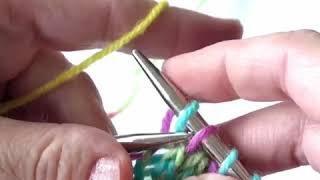 Taking out an SKPO decrease in knitting  ripping out lace tutorial video [upl. by Royden]