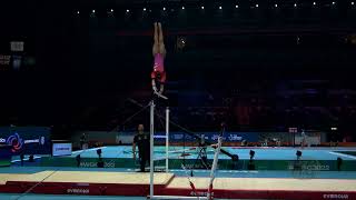 OLIVEIRA Lorrane BRA  2022 Artistic Worlds Liverpool GBR  Qualifications Uneven Bars [upl. by Elmajian407]