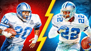 Emmit Smith vs Barry Sanders The Ultimate NFL Rivalry [upl. by Sally]