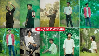 New attitude pose boy 🔥 Boy photo shoot pose  Stylish photoshoot boy in park [upl. by Ettezzil]