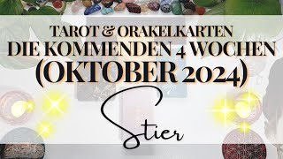 ♡ STIER ☆ Fokus auf dich Ende der Toxizität amp Beistand ☆ Oktober 2024 ☆ Tarot und Orakelkarten ♡ [upl. by Euqinad]