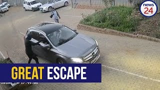 WATCH Gunwielding hijackers outsmarted by fastthinking driver [upl. by Shaper]