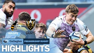 Wasps v Northampton  HIGHLIGHTS  Remarkable End to a Superb Game  Gallagher Premiership 202223 [upl. by Ruella]